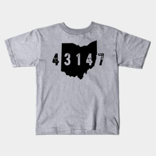 43147 Zip Code Pickerington Ohio Kids T-Shirt